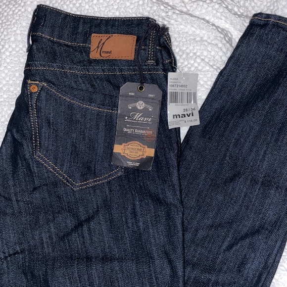 COPY - Mavi Alexa Dark Wash Long Tall Jeans 28x36 - Picture 2 of 3